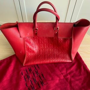 Authentic Carolina Herrera leather bag